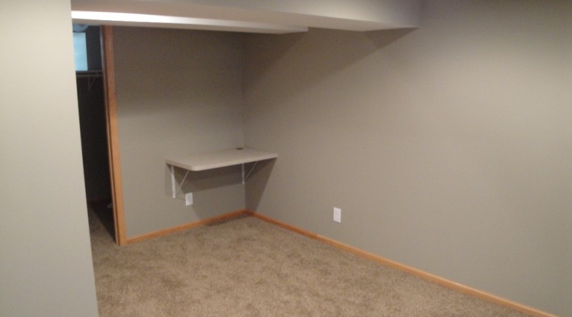 Basement bedroom